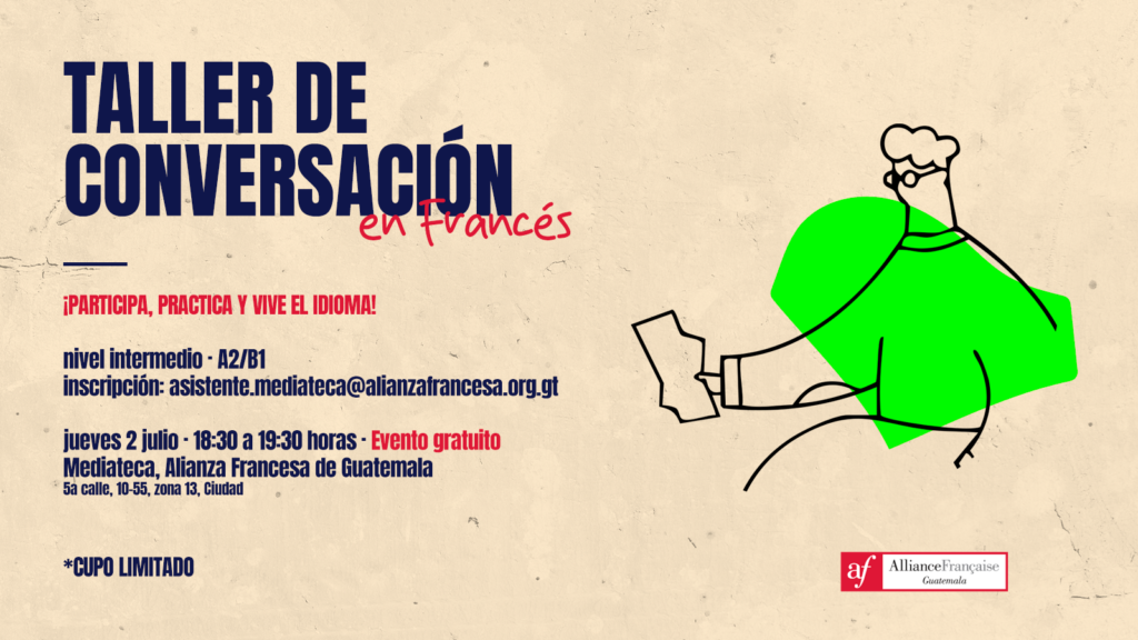 Visuales - julio - 2 taller de conversación banner