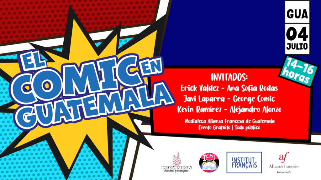 Visuales - julio - 4 comic - logos pendientes banner
